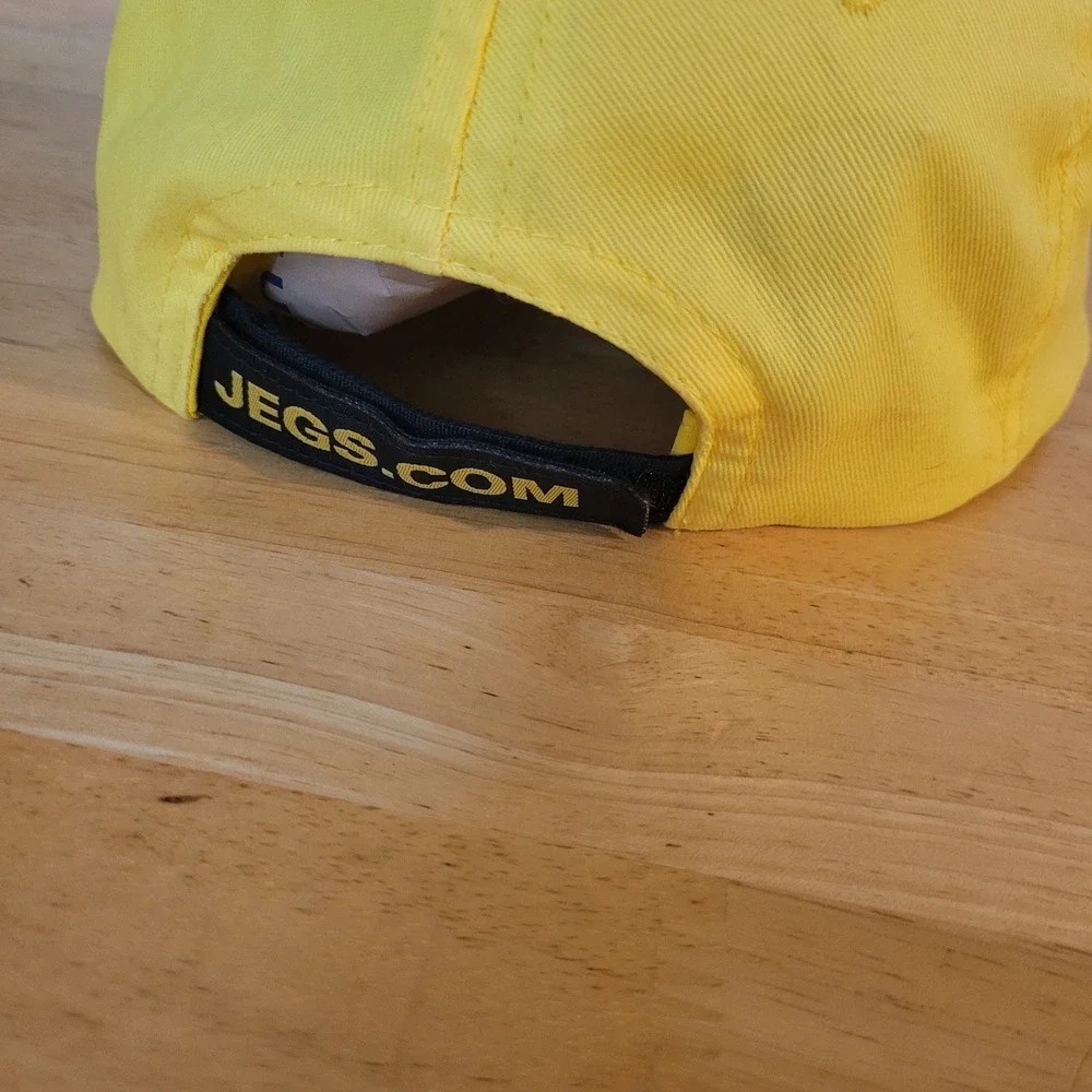 JEGS‎ High Performance Racing Hat Yellow Black Adjustable Baseball Cap 551-100